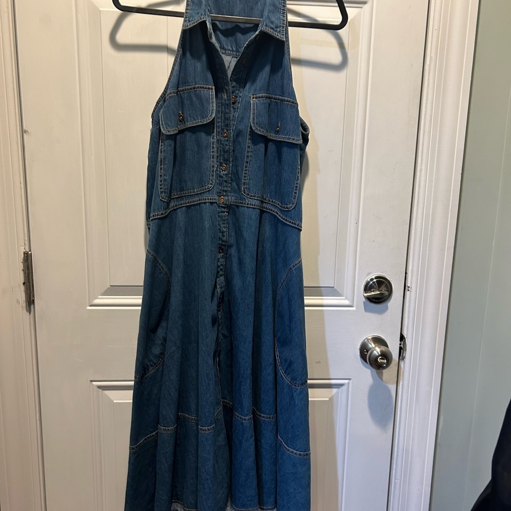Pilcro Blue Denim Dress - Picture 2 of 7